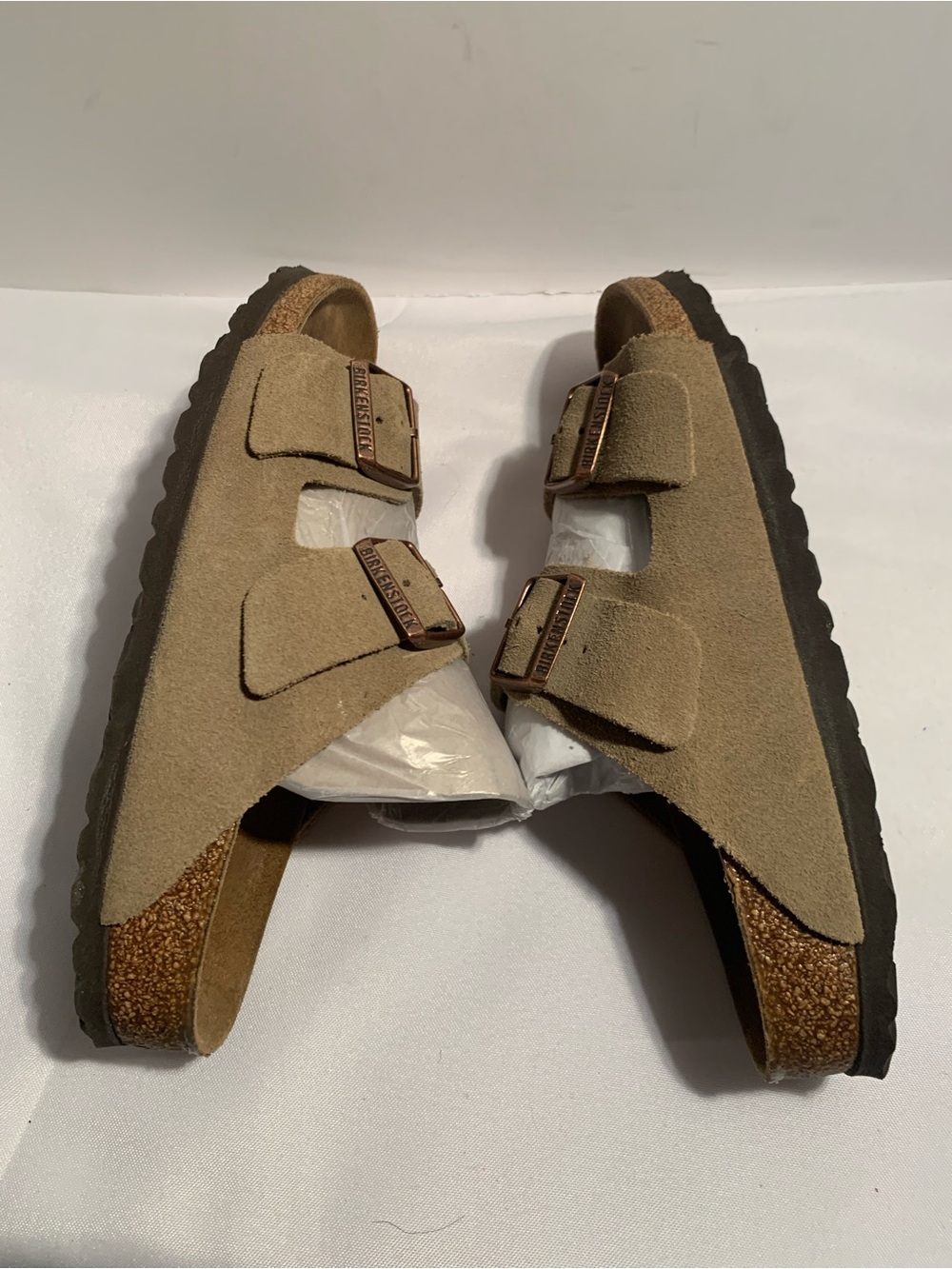Birkenstock Arizona Double Buckle Suede Slide Sandals -woman size 8 - Picture 7 of 9